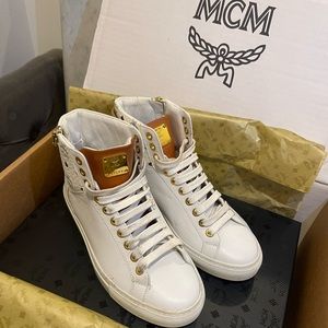 MCM High Top Turnlock Sneakers